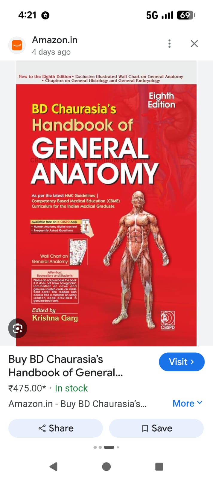 BD Chaurasia General Anatomy